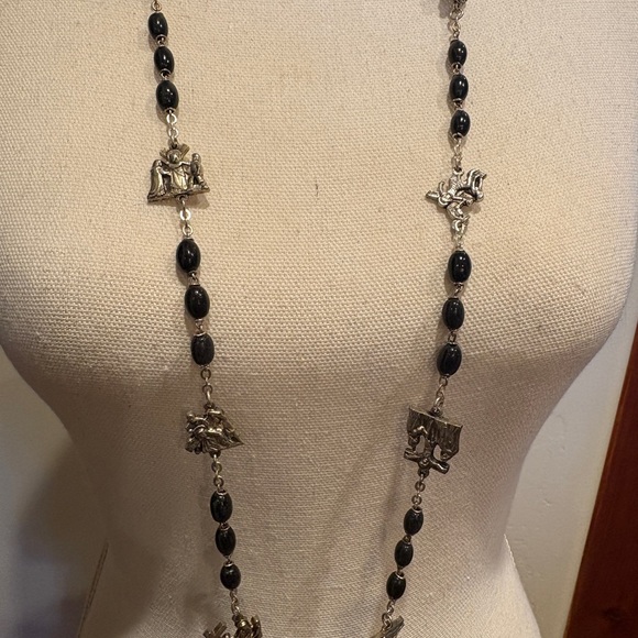 Vintage Catholic 15 Stations Of The Cross Handmade Rosary - Picture 10 of 11